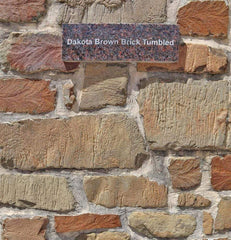 Dakota Brown Brick Tumbled - Champion Landscape Supplies - STONE